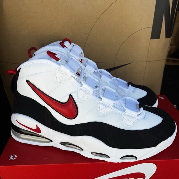 NEW Nike Air Max Uptempo \'95 \'Bulls\' White Black Red CK0892-101 Size 10 main image 6